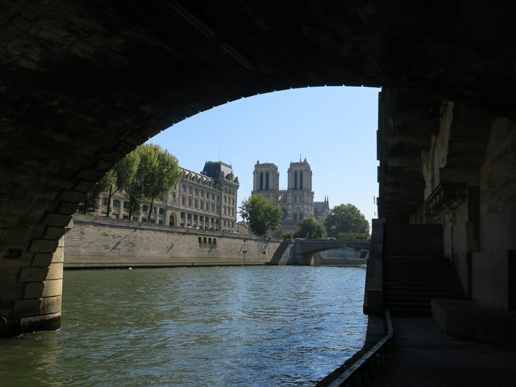 Banks of the Seine with bridges and Notre Dame